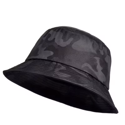 Camouflage Print Bucket Hat, Wide Brim Sunscreen Summer Packable Outdoor Military Fisherman Hat